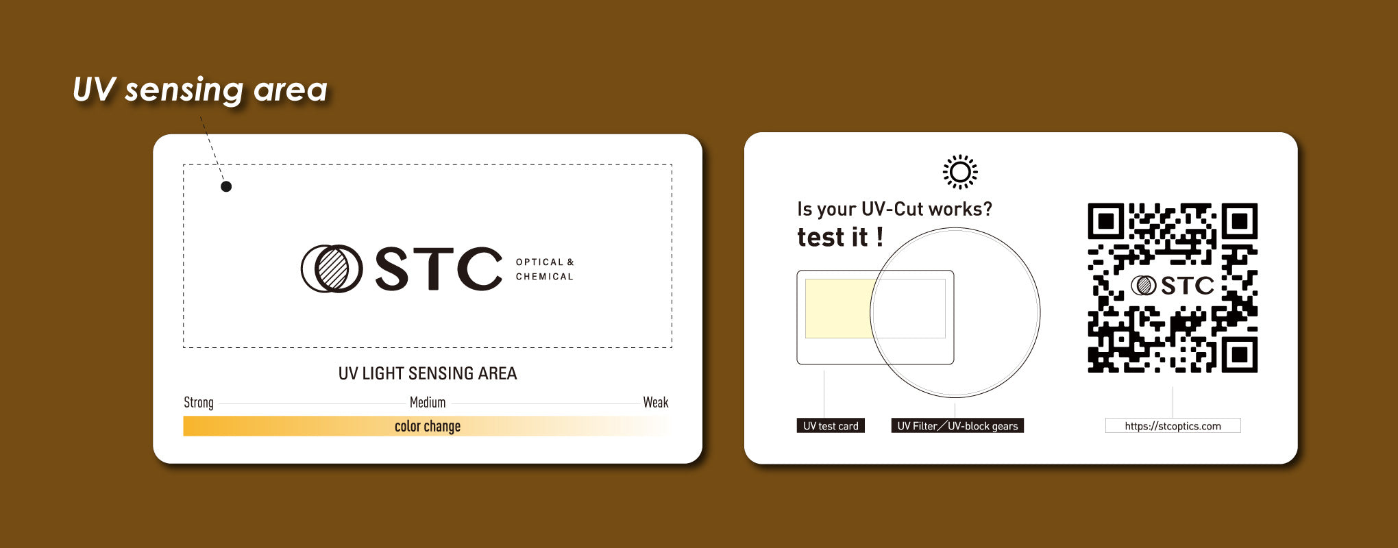 anti UV test card STC